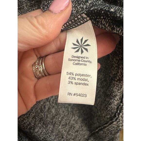 Athleta Open Front Draped Cardigan with front pockets, Womens XXS, black - Picture 6 of 6